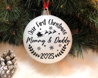Christmas 2025 SVG, Our First Christmas As Mommy &amp; Daddy Product Image 3