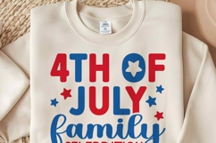 4th of July Family Celebration 2025 | America Family Shirt Product Image 3