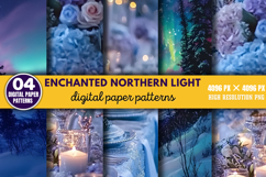 Enchanted Northern Light Backgrounds Bundle PNG Product Image 4