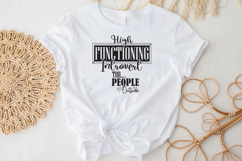High Functioning Introvert PNG T-Shier Design Product Image 3