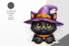 Halloween clipart, Cat clipart, Autumn clipart Product Image 1