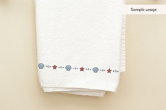 Seamless Coastal Seashell Border SVG Product Image 3