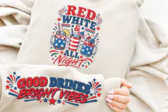 Patriotic Drinks Front Sleeve PNG, 4th of July Front Sleeve Product Image 3