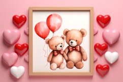 Valentines Day Animal Couple Clipart, Valentine Couple Product Image 3