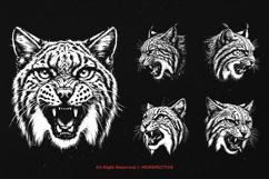 10 Bundle Dark Art Bobcat Lynx Tiger Cat Beast Wildcat Product Image 5
