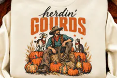 The Pumpkin Posse Western Fall PNG, Cowboy Pumpkin Rodeo Aut Product Image 3