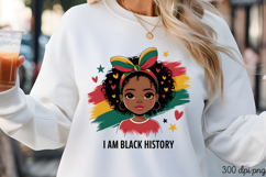 I AM BLACK HISTORY PNG, Black History Month sublimation Product Image 3