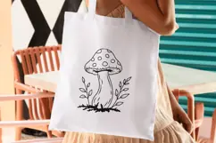 Botanical Mushroom SVG, PNG, DXF Product Image 3