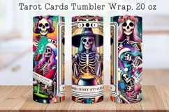 Skeleton tarot cards Tumbler wraps BUNDLE PNG, 20 oz. Product Image 5
