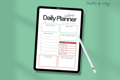 Aesthetic Wellness Daily Planner Template Canva Editable Product Image 3