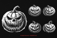 10 Bundle Dark Art Pumpkin Halloween Spooky Scary Horror Product Image 5