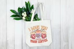I love you more than coffee SVG, Retro Groovy Valentine SVG Product Image 3