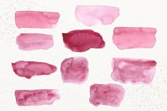 Watercolor splash clipart, Purple watercolor brush strokes Product Image 3