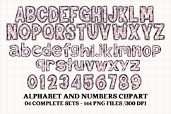 Baby Girl Alphabet, baby girl letters doodle, baby clipart Product Image 3