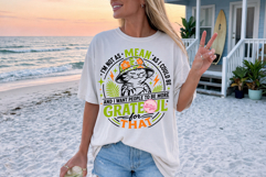 Trendy Sarcastic Humor PNG, Savage Retro Meme Sublimation Product Image 3
