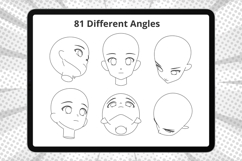 Unisex Head Guides Stamps, Procreate face Brushes Product Image 3