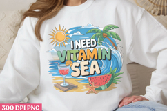 I need vitamin sea PNG, Hello Summer Sublimation PNG Product Image 3