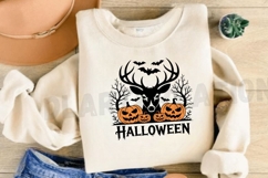 Halloween Spooky Ghost Deer Sublimation PNG Design Product Image 3