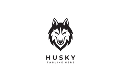 Husky Head Logo Design Vector Illustration Product Image 3