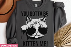 You gottaa be kitten me PNG, Funny Cat Lover Subl Product Image 3