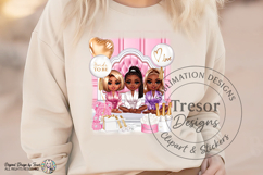 Bride Squad Chibi PNG | Bridal Shower Sublimation Design PNG Product Image 2