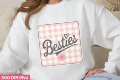 Besties PNG, True Friendship Sublimation PNG Product Image 3