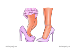Heels &amp; Legs Clipart: Mother Daughte Product Image 2