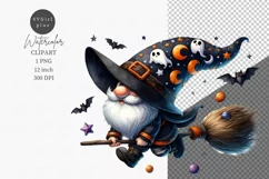 Halloween clipart, Gnome clipart, Autumn clipart Product Image 1
