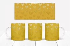 Heart Mug Wraps 10 Colours PNG & JPG Browns Product Image 9
