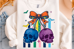 Retro Skull Cherries Png Tshirt Product Image 1