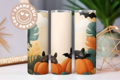 Cartoon Halloween Pumpkins Backgrounds, Halloween Print Product Image 3