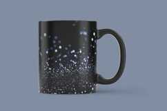 Blue Black Bokeh Digital Paper Product Image 3