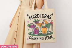 Mardi Gras drinking PNG, Mardi Gras Sublimation PNG Product Image 3