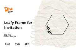 Leafy Frame for Invitation Product Image 1
