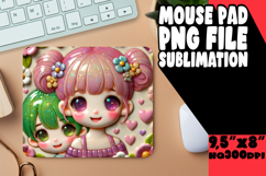 Blissful Mouse Pad Sublimation Magic, 3D Characters Product Image 1