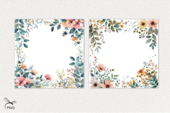 Floral digital paper, background clipart Product Image 3