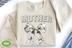 Floral Mother Coquette Bow PNG | Mother's Day PNG Product Image 3