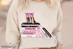 Fashion Girl Glam Books Heels Perfume PNG Chic Design Product Image 5