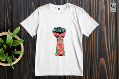 African Tribal Raised Fist Art Clipart Sublimation PNG Product Image 2