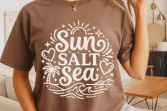 Sun Salt Sea Svg, Summer Vibes Svg, Beach Vacation Svg. Product Image 4