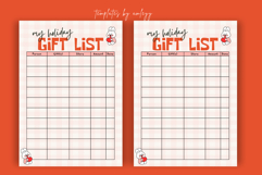 My Holiday Gift List Planner Template Canva | Editable Gift Product Image 3