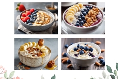 Porridge Cutting Board, Berries PNG, Banana PNG Product Image 3