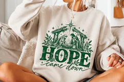 4 Christian Christmas Shirt Designs, 4 Nativity Faith Quote Product Image 3
