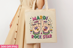 MARDI LIKE A ROCK STAR PNG, Mardi Gras Sublimation PNG Product Image 1