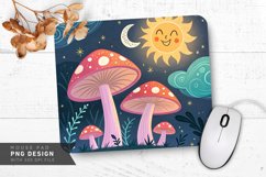 Surreal Mushroom Fantasy Mouse Pad PNG Design Product Image 1