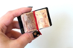 Miniature witch book tutorial, old pages leather cover Product Image 3