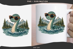 Funny Loch Ness Monster Clipart PNG Product Image 3