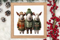 Christmas Family Animals Clipart, Christmas Family Product Image 3