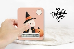 Printable Halloween Cat Money Card, Halloween Money Card Product Image 3