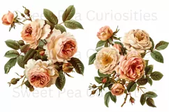 Flowers, Junk Journal, PNG, Clipart, Ephemera, Botanical Product Image 3